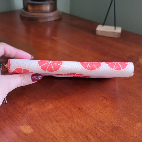 Kate Spade WLRU2923 Liberty Street Neda Pink Grapefruit Leather Wallet - Picture 5 of 14